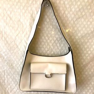 White shoulder bag